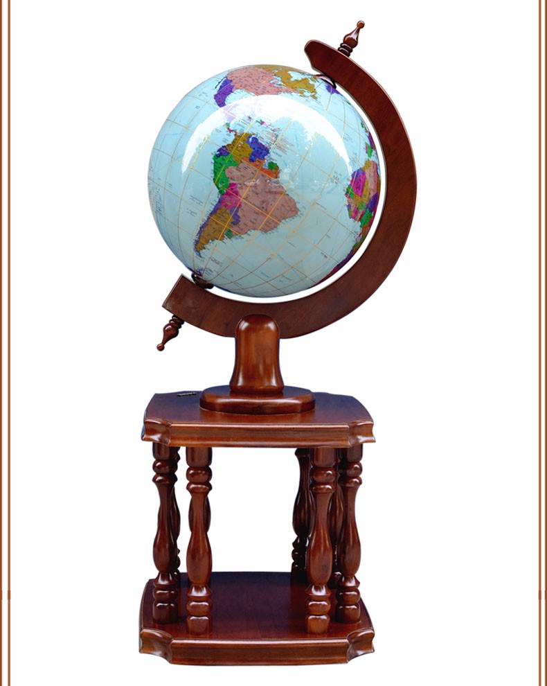 美迈达实木质落地大地球仪摆件办公室客厅家居公司庆典装饰校庆开业