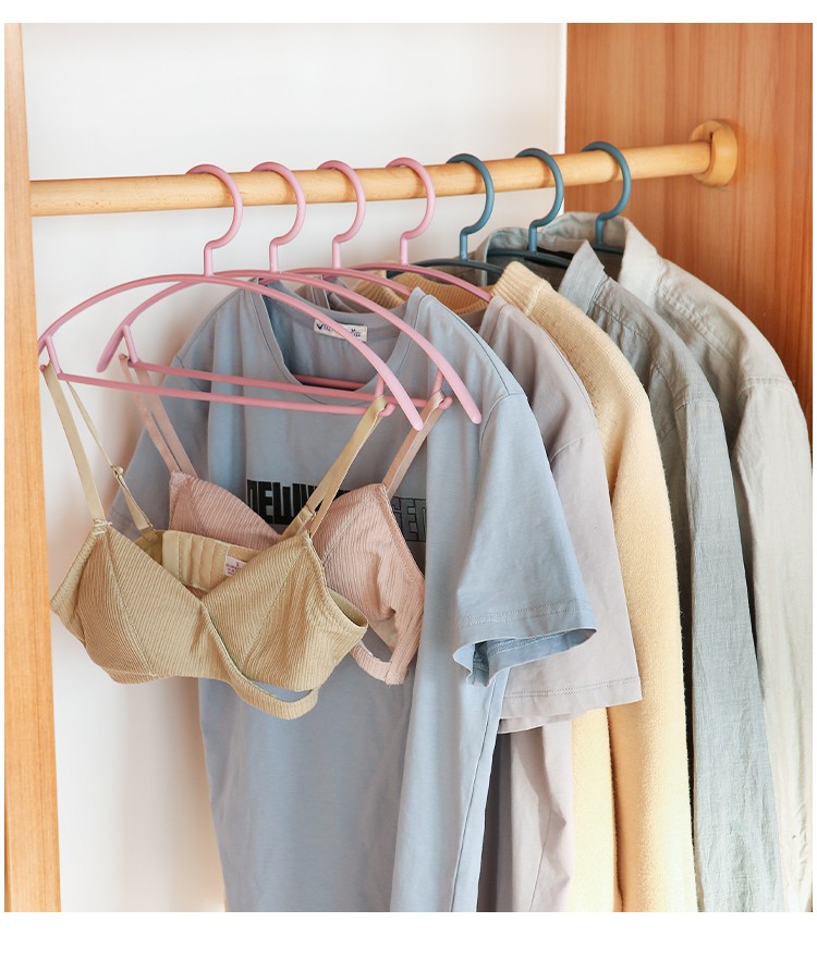 景万衣架无痕家用晾衣服撑子多功能挂晒衣撑塑料凉衣架子宽肩晾衣架