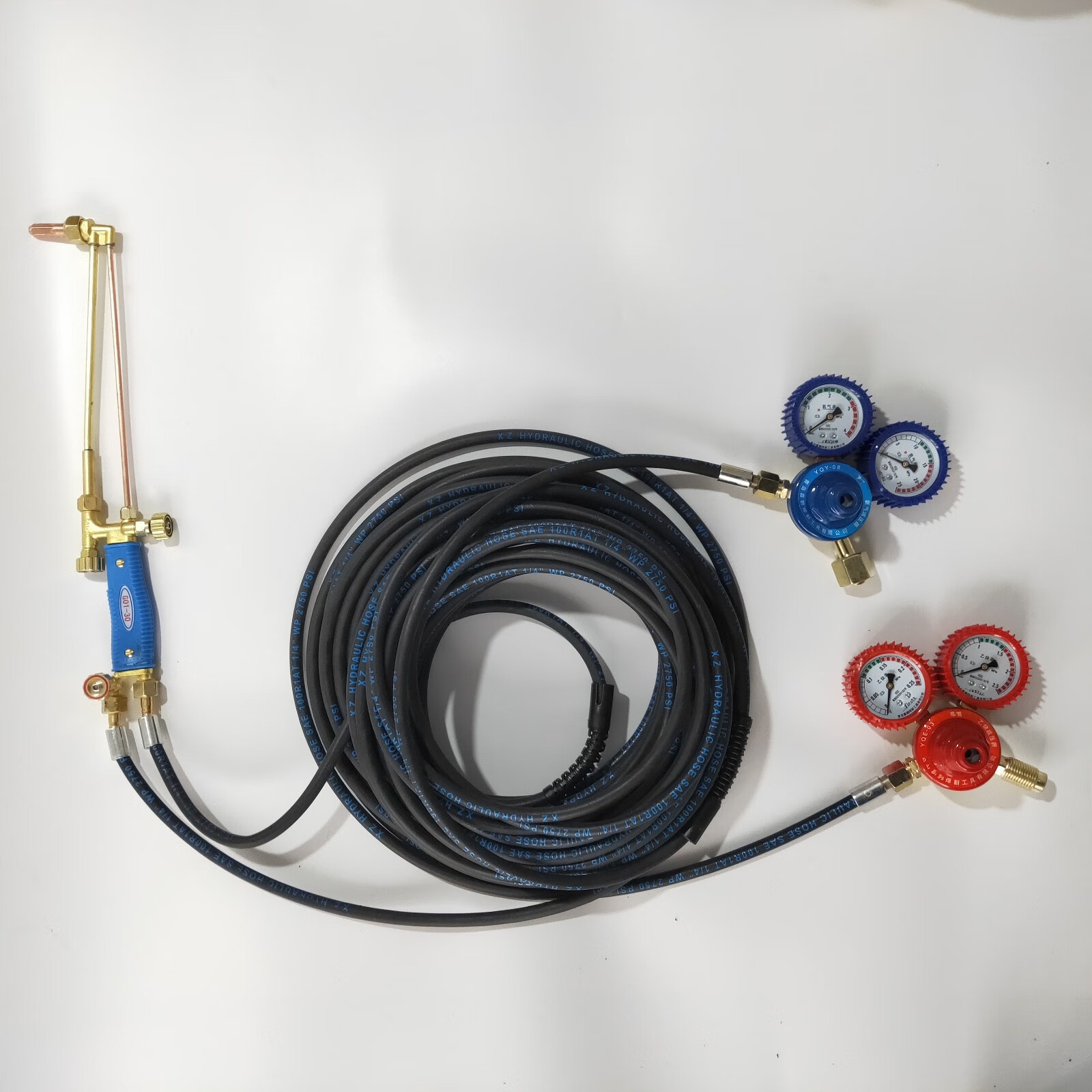 管道氧气管气割气管高压钢丝焊割煤气管乙炔丙烷带耐火耐磨割枪钢丝管