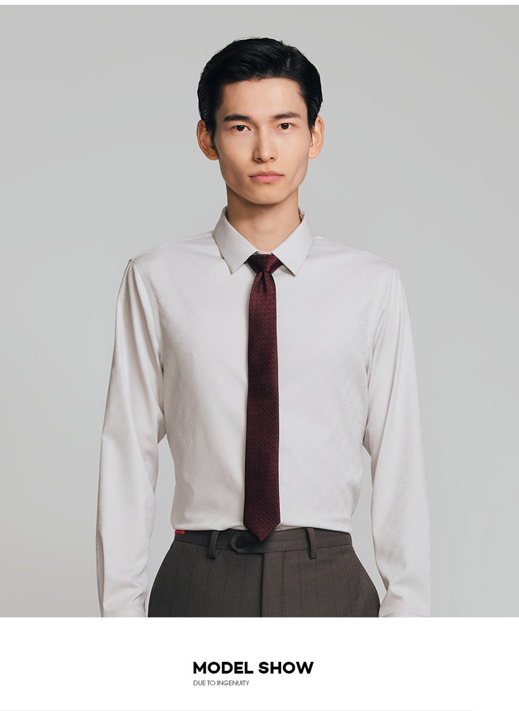 【双色可选】jodoll乔顿衬衫婚庆时尚修身百搭衬衣新郎礼服长袖衬衣