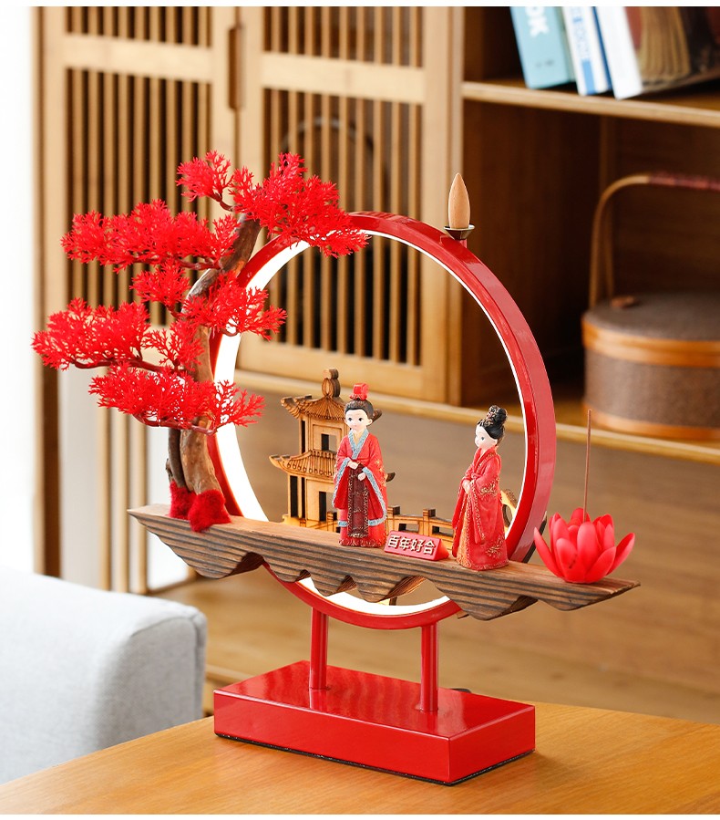 玛朵维汀中式轻奢结婚礼物工艺品新婚闺蜜创意新人婚房婚庆用品装饰品