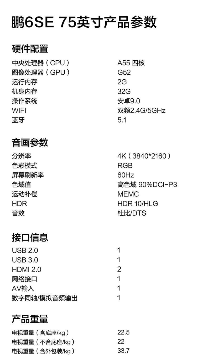 4K+MEMC：TCL 雷鸟 75 寸智能电视 2499 元百亿补贴新低