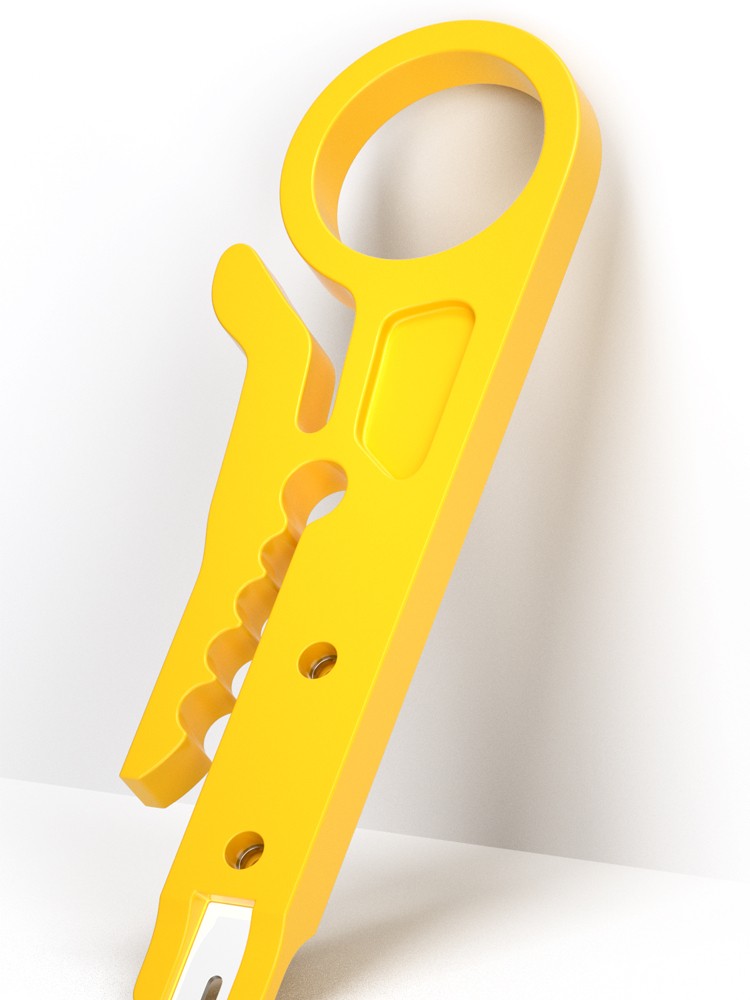 fghgf简易型网线剥线刀小黄刀剥线钳打线刀网络模块打线器网线卡线刀