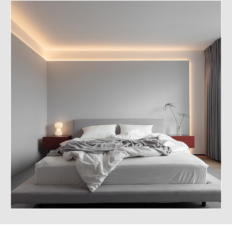 惟其照明 线型灯嵌入式吊顶灯槽led线性灯黑色钛金条线条灯无主灯天花