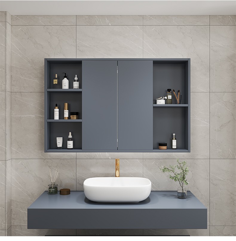观芒风水镜柜隐藏式智能镜柜洗手间内藏镜柜镜箱卫生间镜柜推拉门110