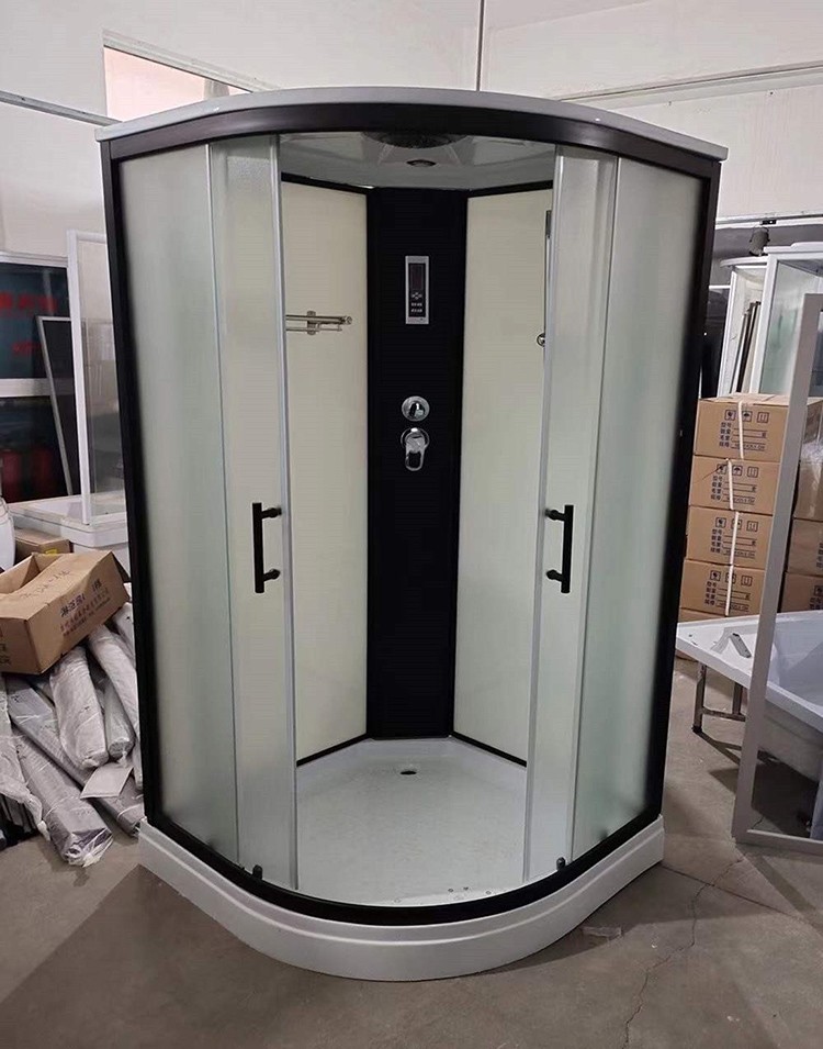 淋浴房洗澡家用一体式封闭式沐浴房整体浴室整体淋浴房滑轮玻璃扇形