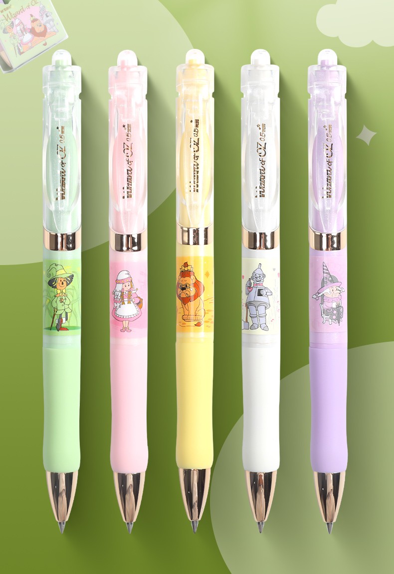 晨光文具按动中性笔奇幻樱花季限定k35经典笔杆子弹头高颜值少女心