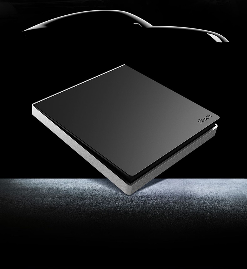 simon西蒙开关插座面板五孔e6mix系列黑灰银边色86型家用 个性设计拼