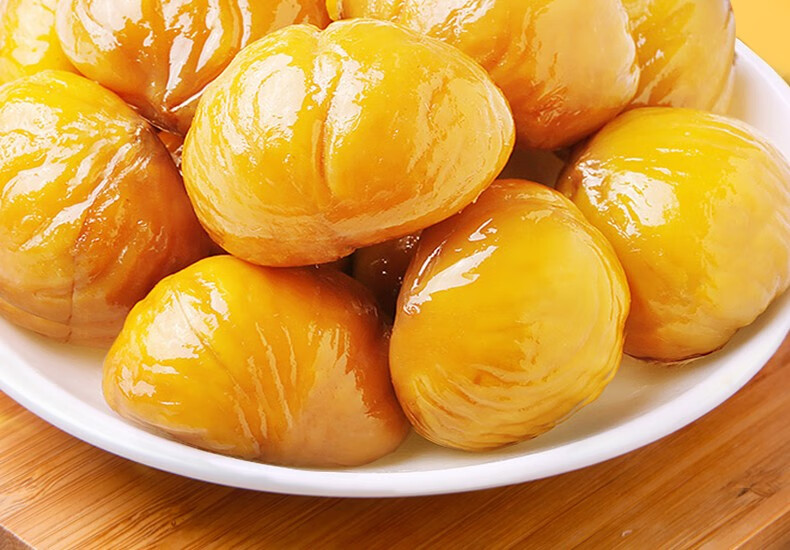 囍桂子油栗仁即食板栗仁海盐蜂蜜栗子河北迁西甘栗零食婚庆包装喜桂子