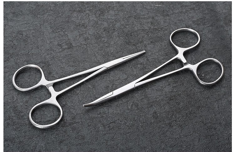手术夹子直头血管钳用弯头器械用品工具不锈钢止血钳止血钳16cm直头
