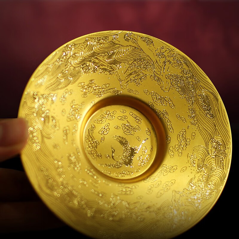 承韵尚樽鎏金茶具套装便携快客杯一壶二杯陶瓷羊脂玉高档办公室盖碗