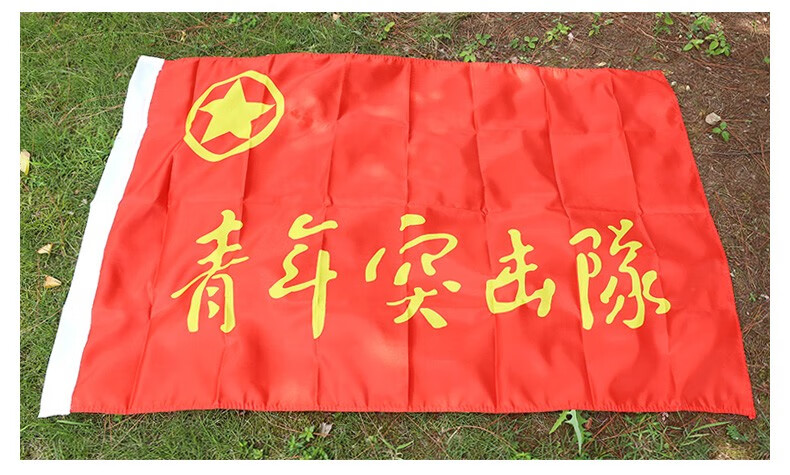 定做青年突击队旗帜 订做定制印刷印字设计 志愿者旗旗帜定制 5号-96*
