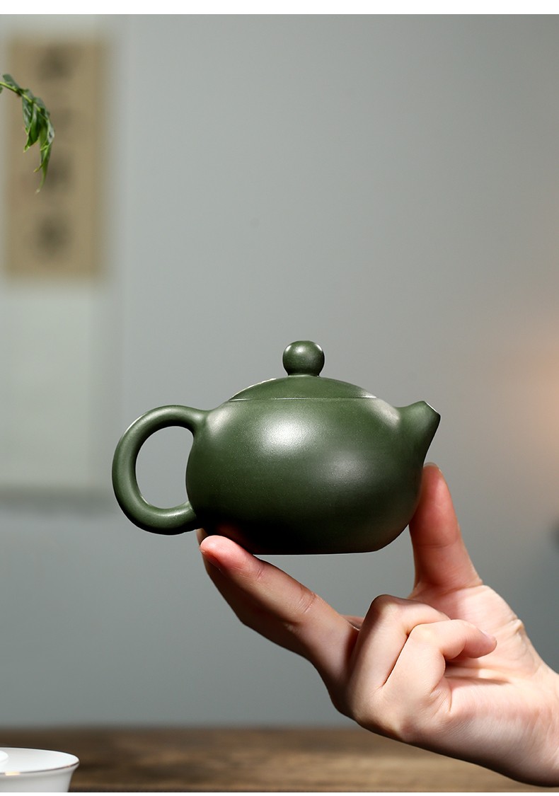 茗茶艺壶宜兴紫砂壶纯全手工原矿绿泥西施壶功夫茶壶茶具绿泥西施绿泥