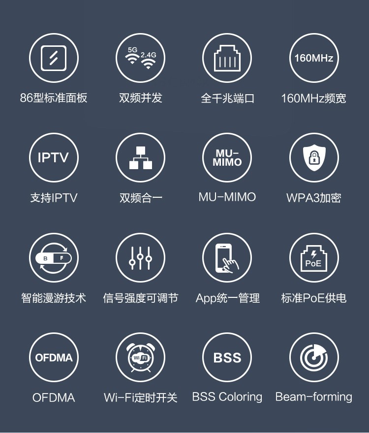 华三mini ax60 wifi6 3000m 商用 家用企业级无线ap_ap/信号增强_网络
