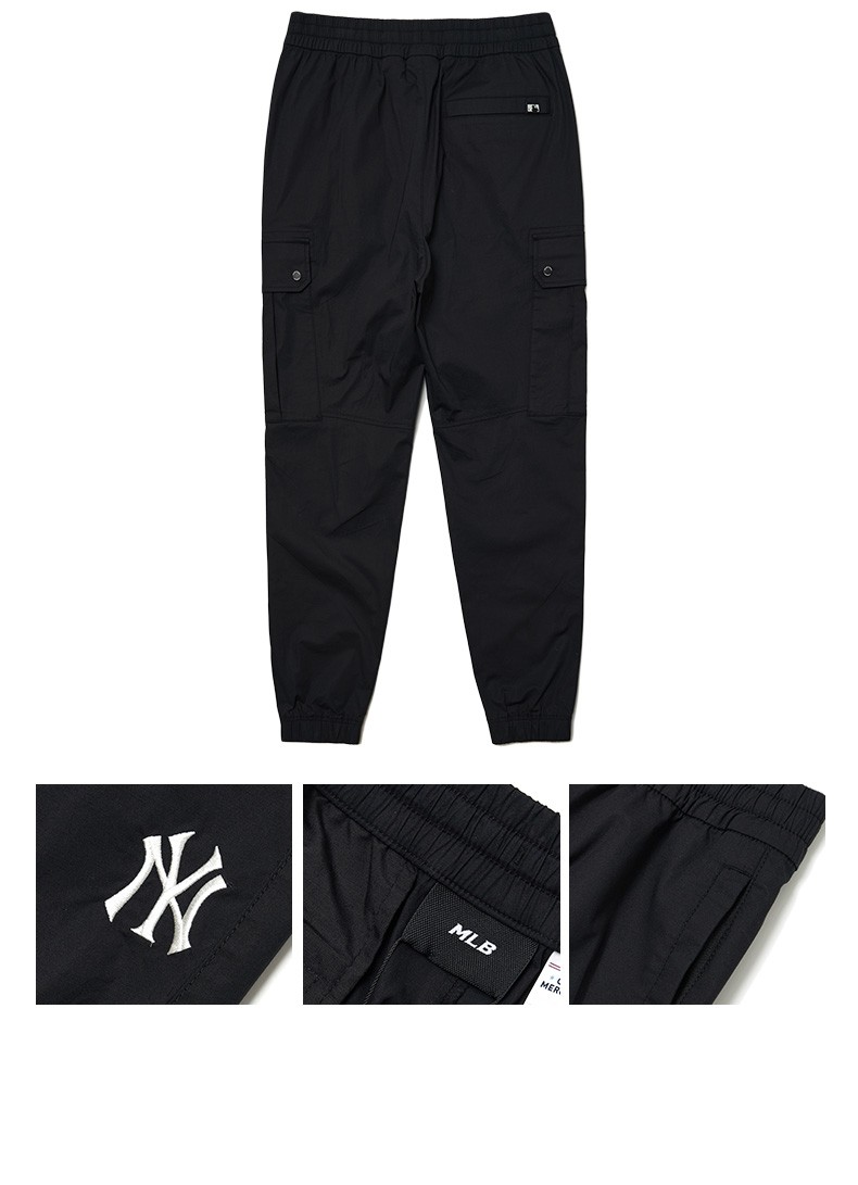 mlb韩国直邮洋基队ny男女休闲运动裤百搭情侣慢跑裤3awp0062150bks