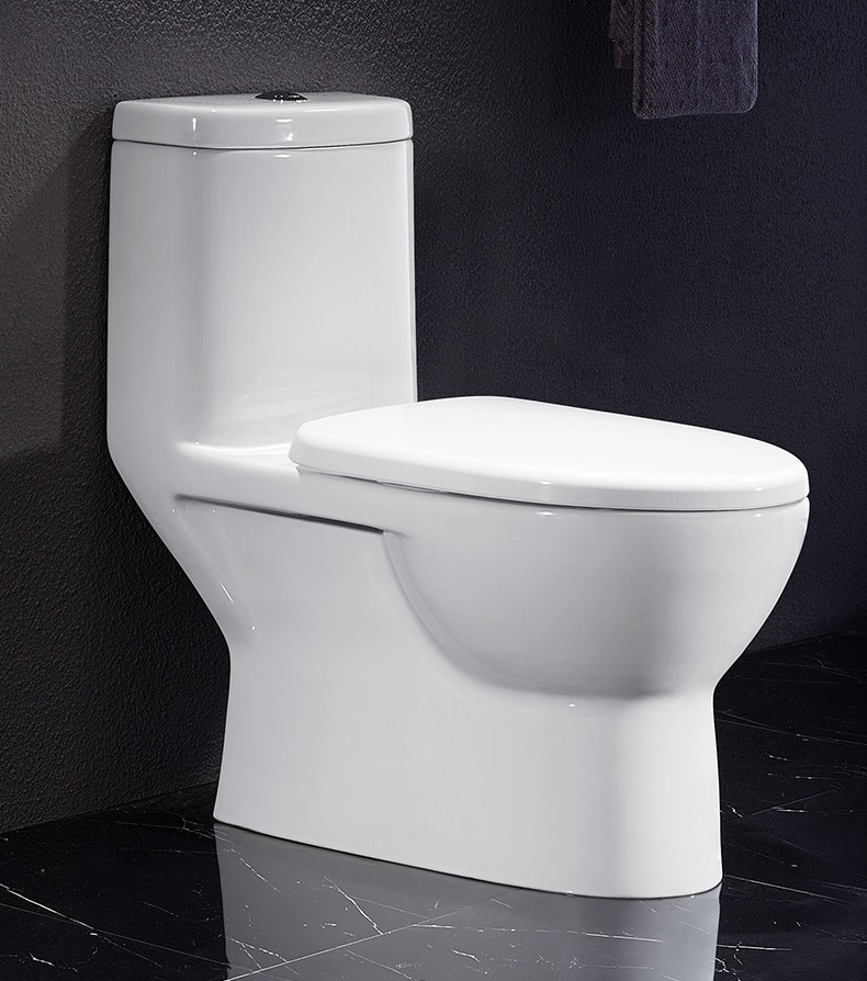 适用移位存水弯法恩莎卫浴直冲式马桶200坑距冲落式座便器家用抽水坐