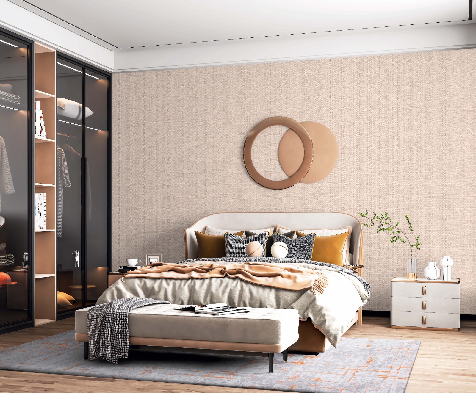 milan米兰墙布高精密色织提花系列莱比锡18377单价米