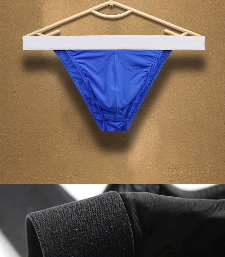 looch男士内裤男冰丝三角裤超低腰性感半包臀高开叉裤衩潮流个性运动