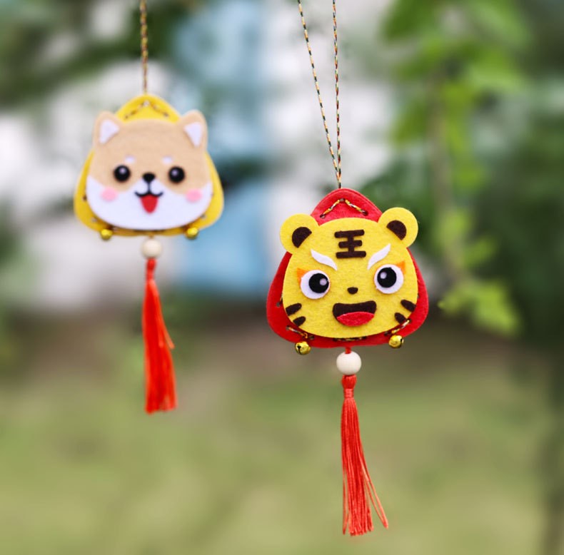 端午节手工diy材料包儿童幼儿园手工制作不织布粽子香包布艺挂饰 小