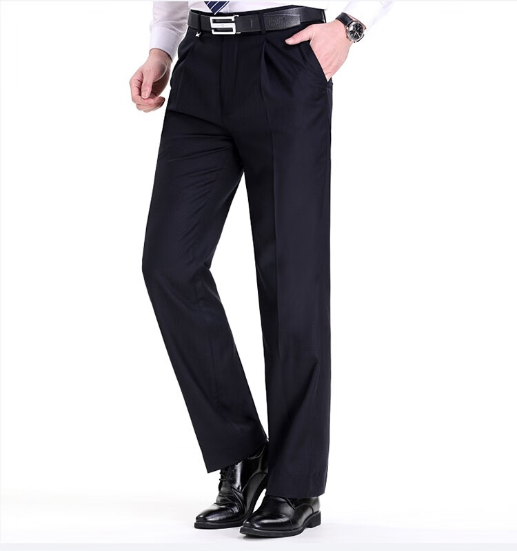 香港老爷车西裤男中年 春夏薄款宽松大码中老年西裤男爸爸装高档大牌