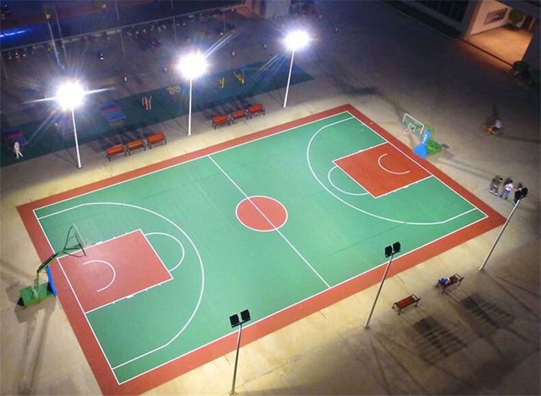 户外球场灯灯杆6米8米10米led双头路灯高杆灯室外篮球场照明灯杆防水