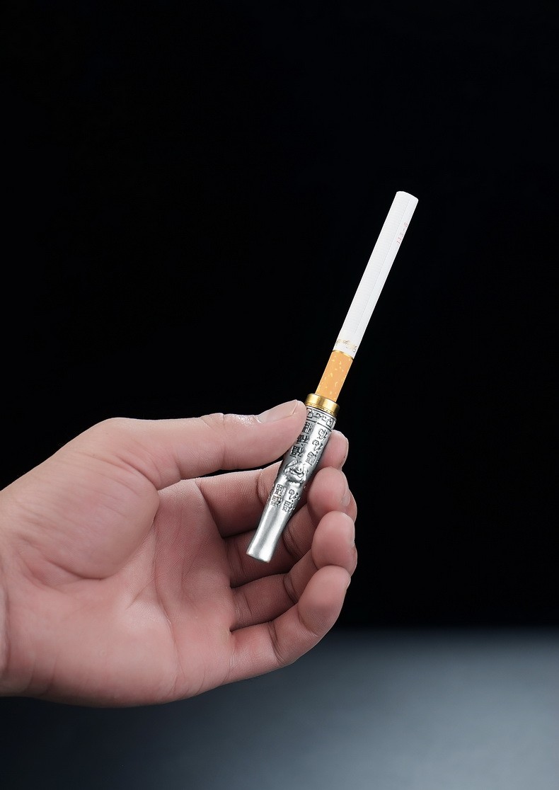 德国mooii正品纯银烟嘴过滤器男士可清洗循环型中支细支烟嘴专用高档