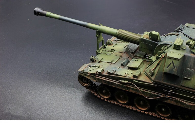 小号手拼装模型00324仿真1/35军事as-90型155mm自行榴弹炮火炮车 模型