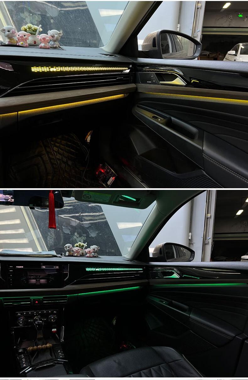 斯坦森 适用19-23款大众帕萨特64色氛围灯280tsi 330tsi中控幻彩龙鳞