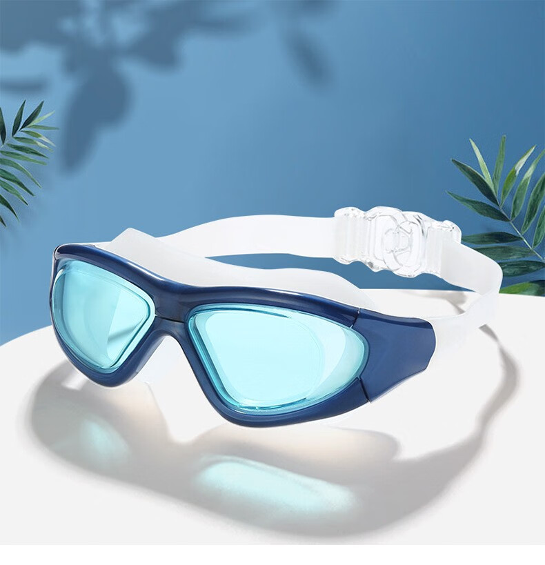品牌游泳眼镜防水防雾透明高清男女式护目镜游泳装备舒适潜水大框泳镜