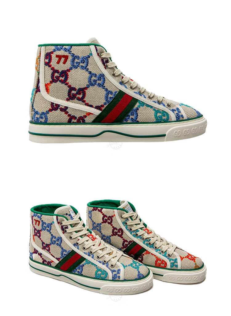 古驰(gucci) 高帮男鞋gucci off the grid系列1977男士休闲运动鞋 浅