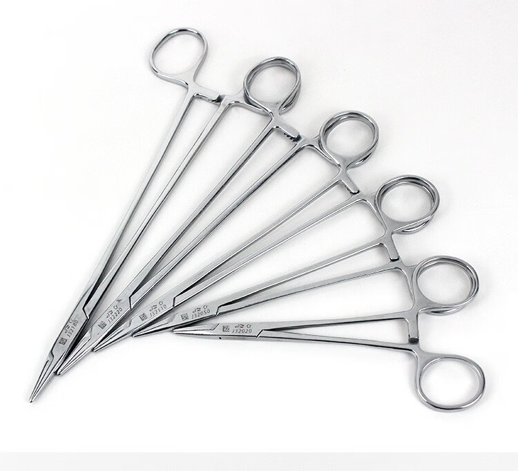 丰帆上海金钟医用304纯不锈钢持针钳粗细针双眼皮125cm25cm外科医师