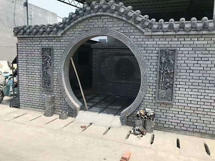 苏砖青中式仿古建筑材料青砖照壁影壁墙四合院别墅庭院门窗边框720x