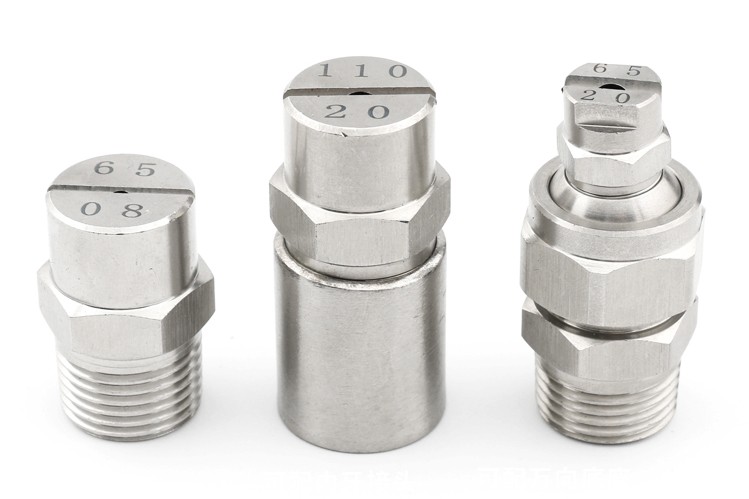 崇朝304不锈钢扇形降温雾化不锈钢喷嘴高压清洗机扇形除尘洗车机喷嘴1