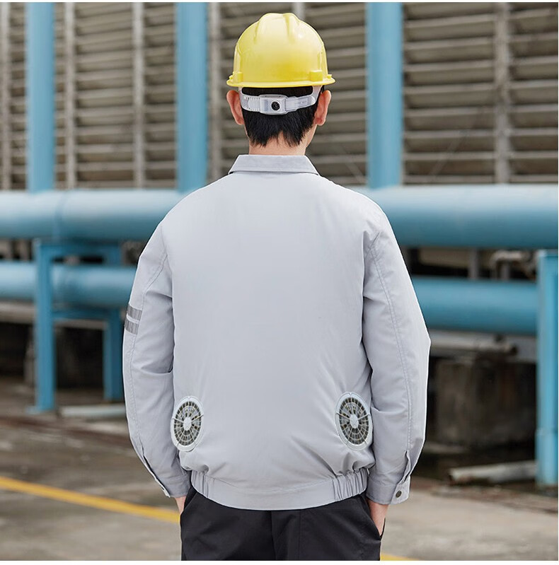 智棉迪 空调服工作服风扇衣服男降温服夏季风扇服带风扇的工作衣服