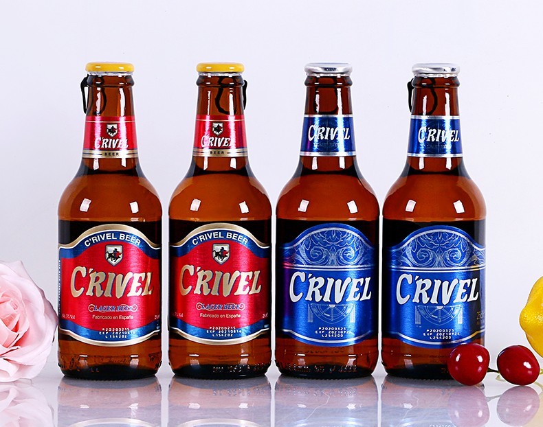 欧洲原装原瓶进口黄啤酒希罗黄啤酒希罗黄啤500毫升6听