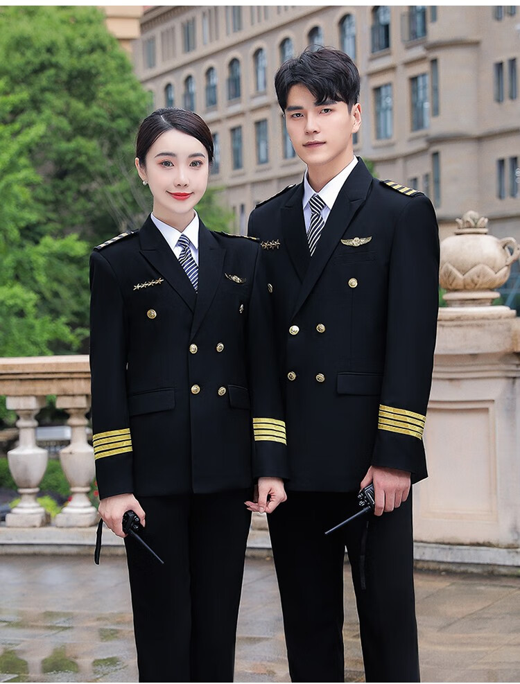 保安服形象岗礼服套装通用黄金色边配件高端小区物业保安服帝凯别尔危