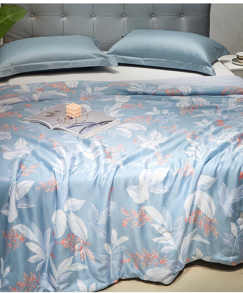 博洋家纺天丝夏凉被夏季空调被薄款夏被夏天可水洗冰丝薄被100莱赛尔