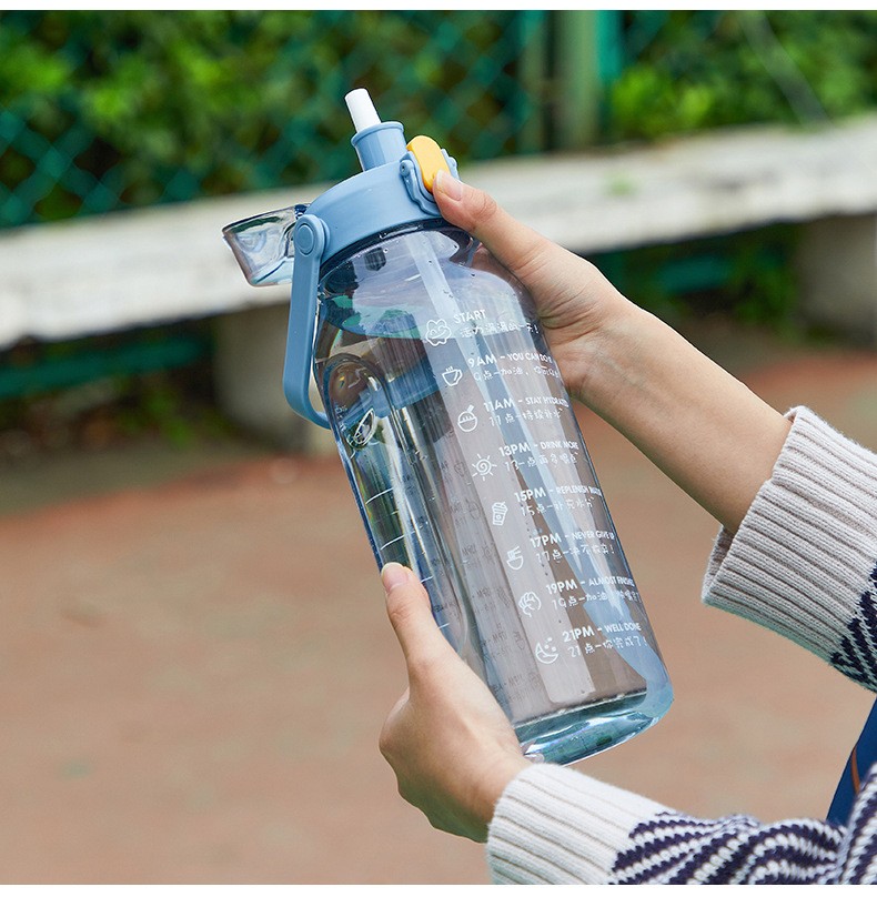 雅迎水杯大容量2000毫升耐高温运动水杯女健身水壶男士户外工地用干活