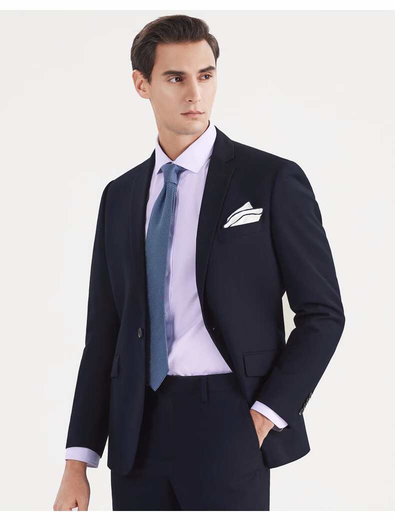 柒牌男士西服套装2022春季新款中青年商务休闲职业正装西装结婚礼服