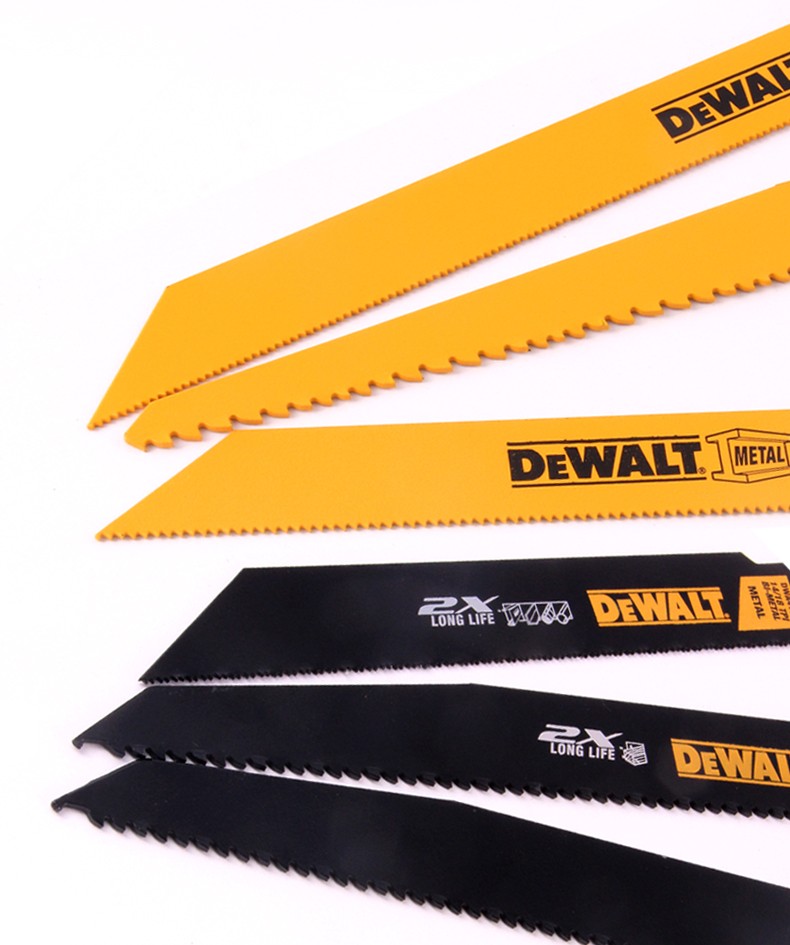 dewalt得伟原装往复锯锯条马刀锯锯片进口木材金属切割不锈钢5根金属