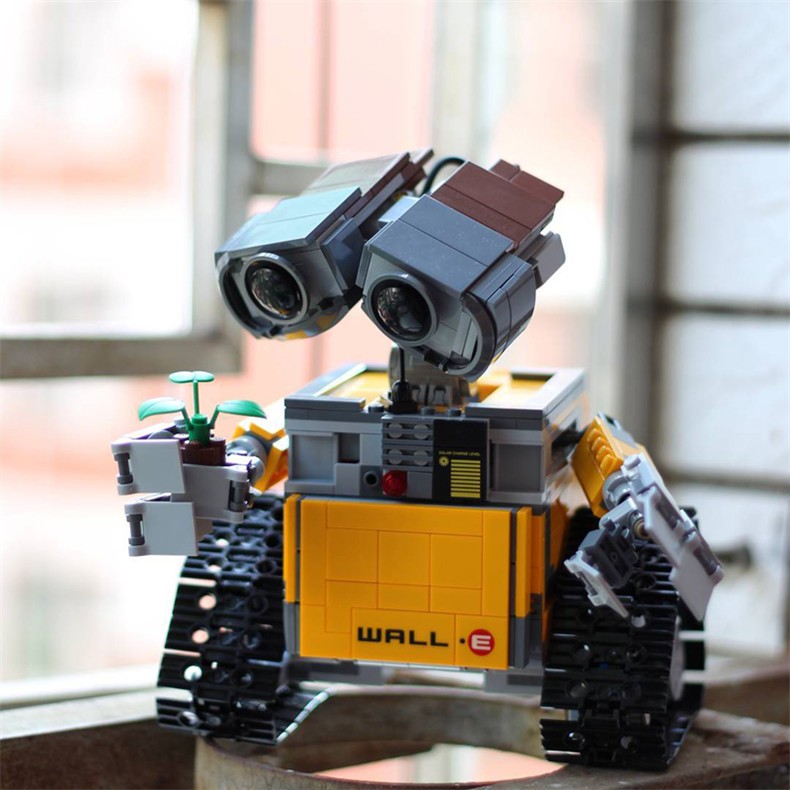 兼容乐高大电影城市系列机器人总动员瓦力21303拼装积木模型玩具 瓦力