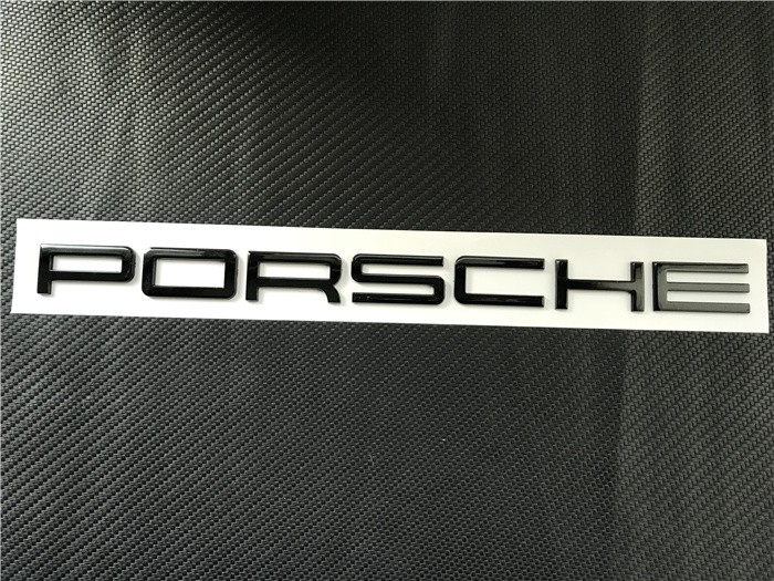 适用于新款保时捷车标911卡雷拉尾标carrea英文字母poesche汽车贴标后