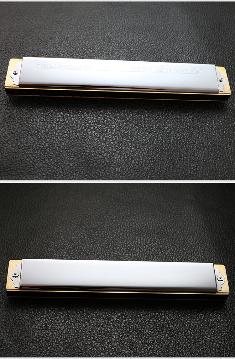 日本tombo通宝6624s口琴24孔复音c调成人男士初学入门专业演奏级 g#调