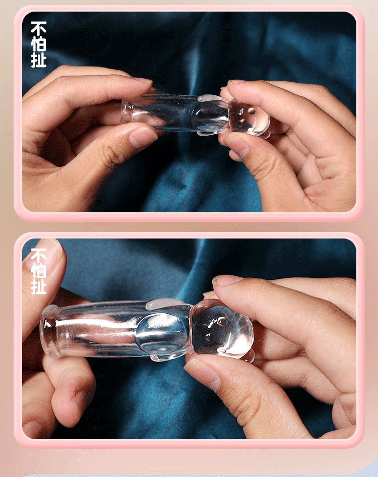 姬欲手指套套情趣用品狼牙套加长舌舔震动薄les颗粒刺激女用自慰器sm
