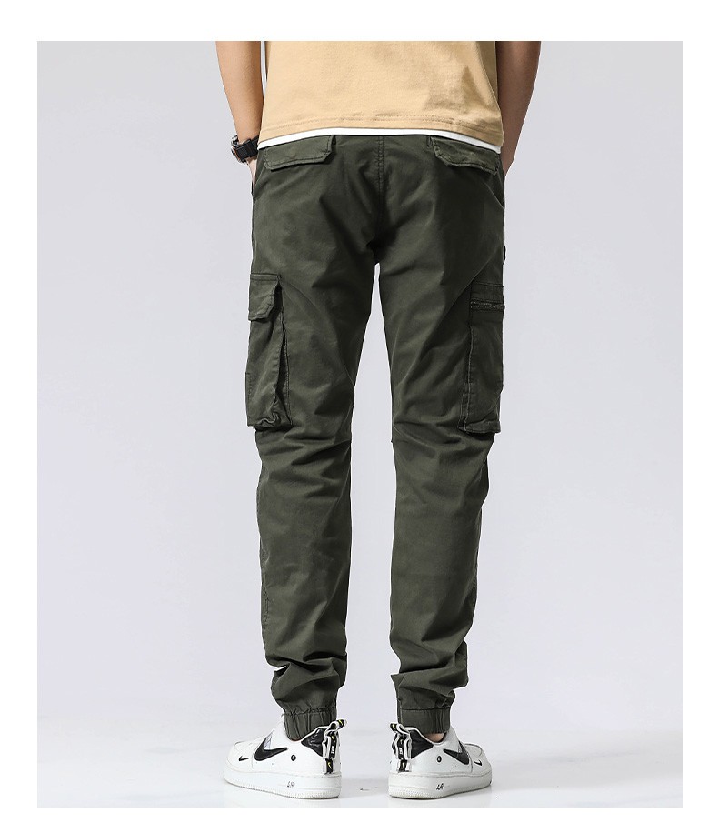 jeep吉普工装裤男春夏季休闲裤男士新款长裤子男士休闲时尚潮流宽松