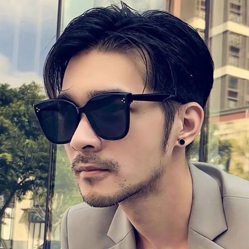 同款男女夜视镜专用蛤蟆钓鱼墨镜潮人白框黑灰片高清偏光防强光太阳帽