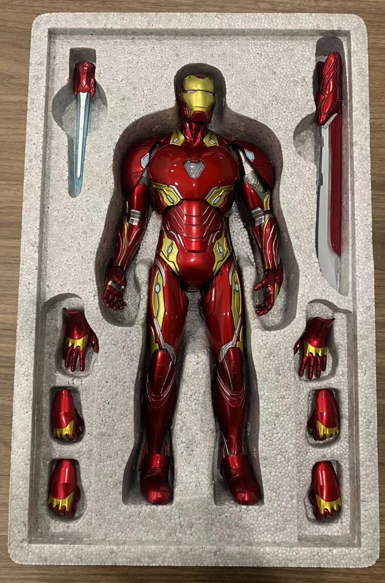 咪咕钢铁侠mk50手办合金17漫威超可动玩具可发光兵人模型复联摆件新年