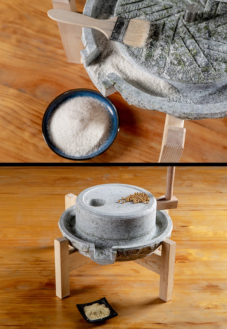 小石磨家用磨盘老石磨青石石磨家用磨盘手工石磨家用迷你豆浆机观赏小