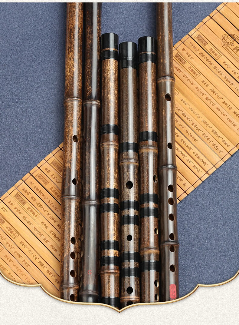 伶吟一节紫竹笛子优质考级横笛全素笛子紫竹笛子全素款e调