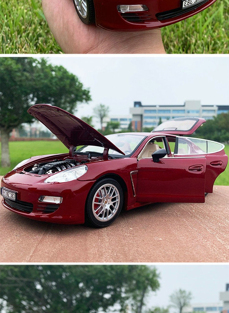 保时捷帕拉梅拉合金玩具汽车模型1:18仿真车模收藏摆件送男友生日礼物